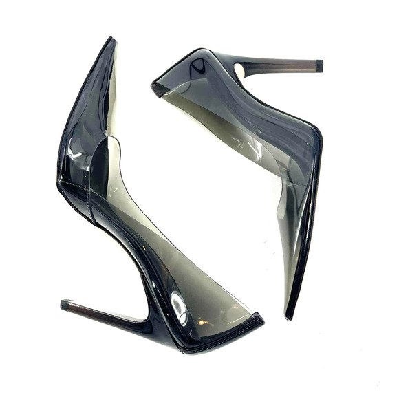 Good American Cinderella Pumps Light Smoke Size 9.5 GA275PB-E - Picture 9 of 10